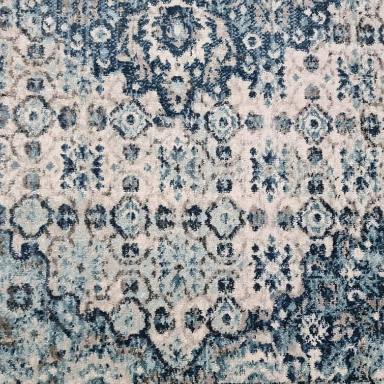 Latitude Vive Kalyn Tufted Grey/Blue/Cream Rug Wayfair.co.uk